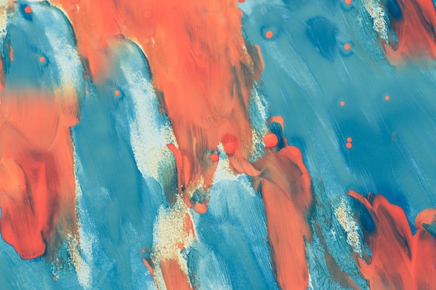 Abstract background blue and orange color on paper