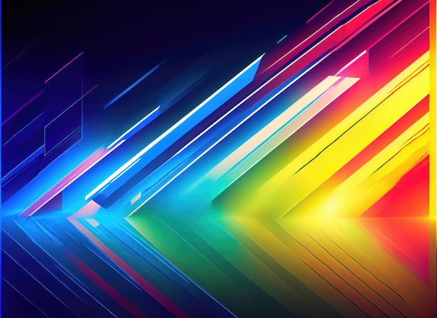 Abstract background in bright rainbow colors