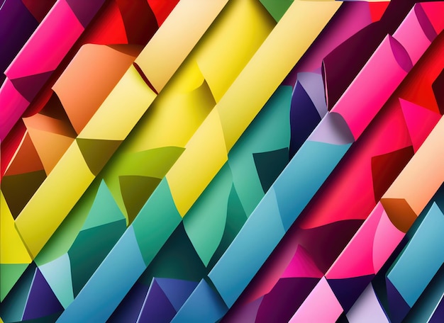 Abstract background in bright rainbow colors