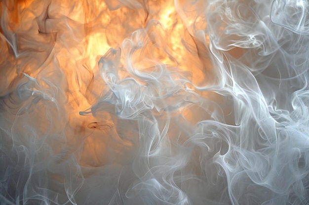 Abstract background of a cloud of white smoke Closeup