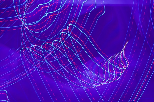 Abstract background of colorful neon lights