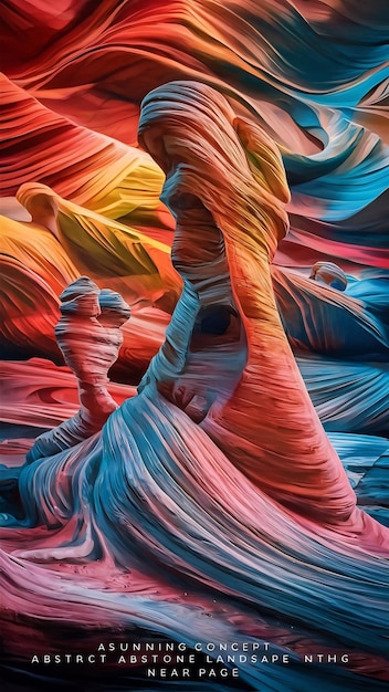 abstract background colorful sandstone near Page Canyon concept