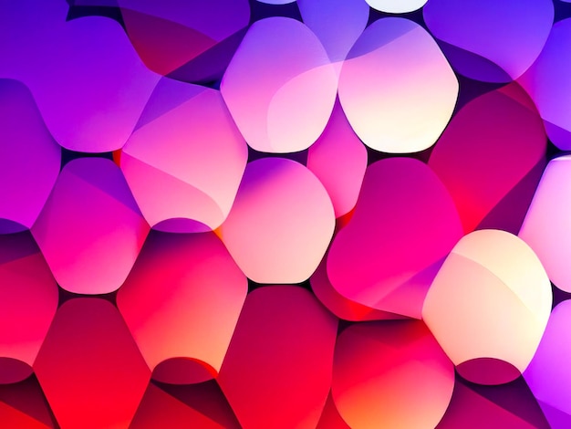 Abstract background consisting of geometric pattern Gradient color from violet to red Wide angle format banner