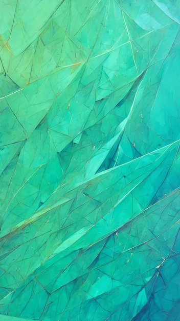 Abstract background consisting of triangles Gradient green color