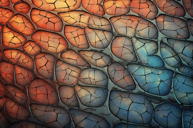 Abstract background of cracked glass