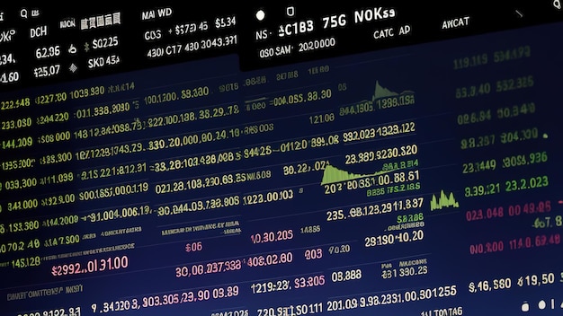 Abstract background of cryptocurrency trading stock exchange game