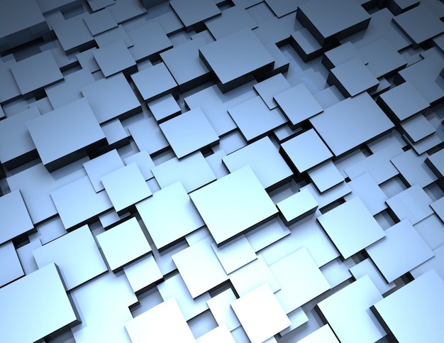 Abstract background of cubes . 3d rendered illustration