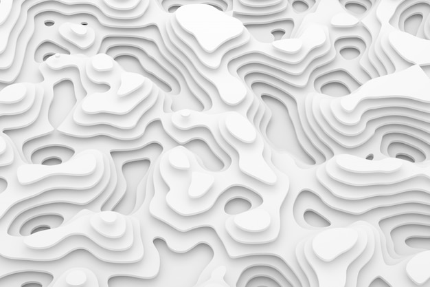 Abstract background of curve. 3D rendering.