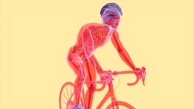 Abstract background of a cyclist design