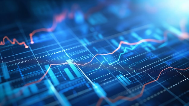 Abstract background Finance Grid of intersecting lines symbolizing stability and analytics