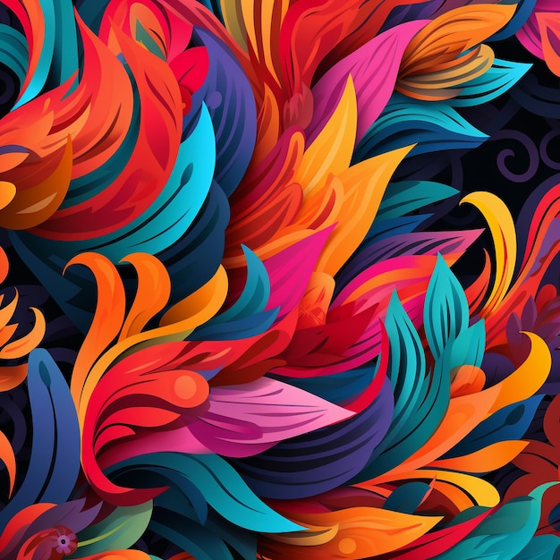 Abstract background folk style