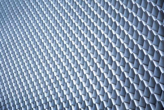 abstract background from ceramic exterior in honeycomb shape