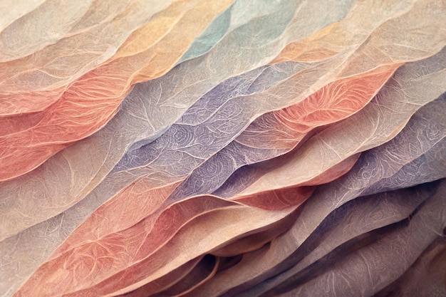 Abstract background from folded fabric with pastel tones