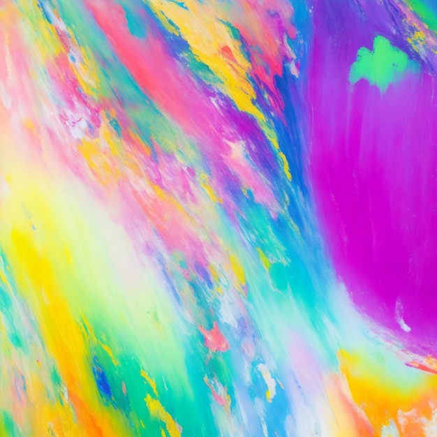 Abstract background from of paint mixing multicolored