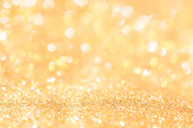 Abstract background gold light bokeh christmas holiday