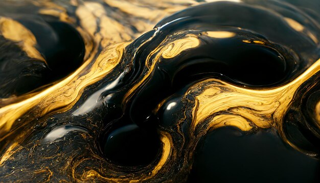 Abstract background of liquified wavey flow marble