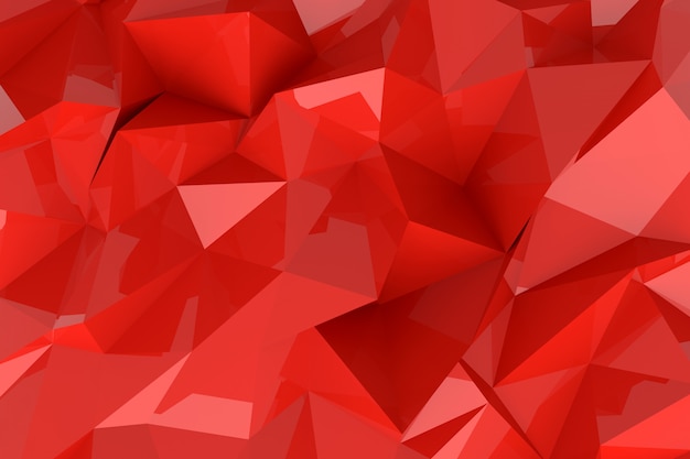 Photo abstract background of lowpoly 3d rendering