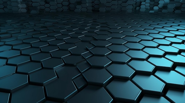 Abstract background made of hexagons generative ai