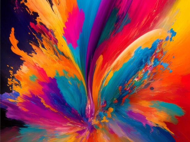 Abstract Background masterpiece bursting with vibrant hues