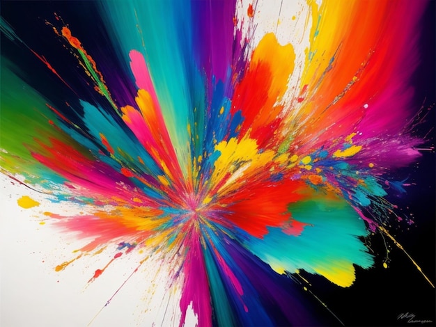 Abstract Background masterpiece bursting with vibrant hues