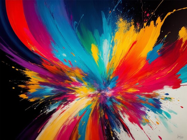 Abstract Background masterpiece bursting with vibrant hues