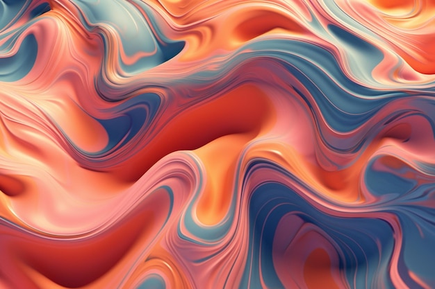 Abstract background of a mixture of colors of orange generative ai