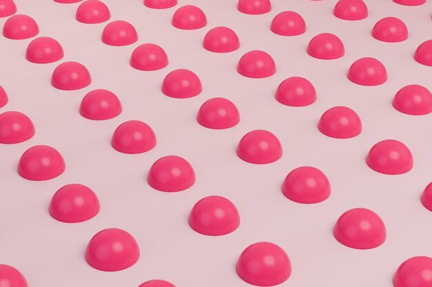 abstract background. patterns of pink spheres immersed in a beautiful light pink background.