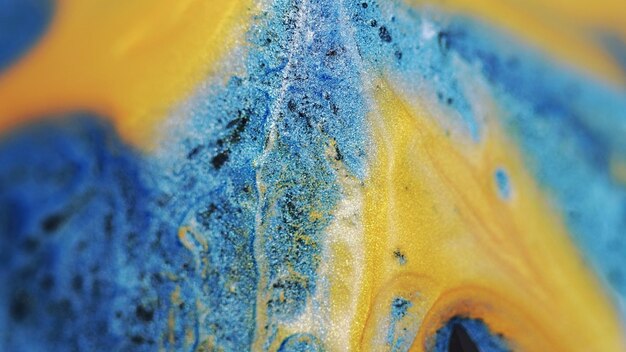 Abstract background pigment blend yellow blue