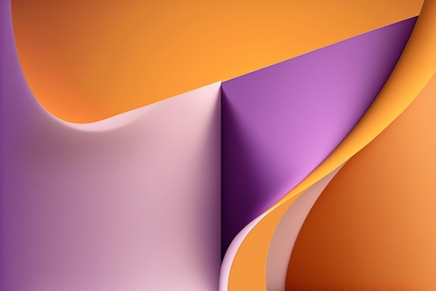 Abstract background purple orange modern geometric shape for wallpaper banner leaflet catalog cover flyer Generative AI