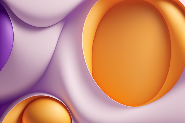 Abstract background purple orange modern geometric shape for wallpaper banner leaflet catalog cover flyer Generative AI