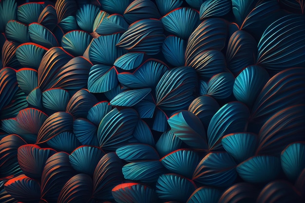 Abstract background of red and blue geometric shapesgenerative ai