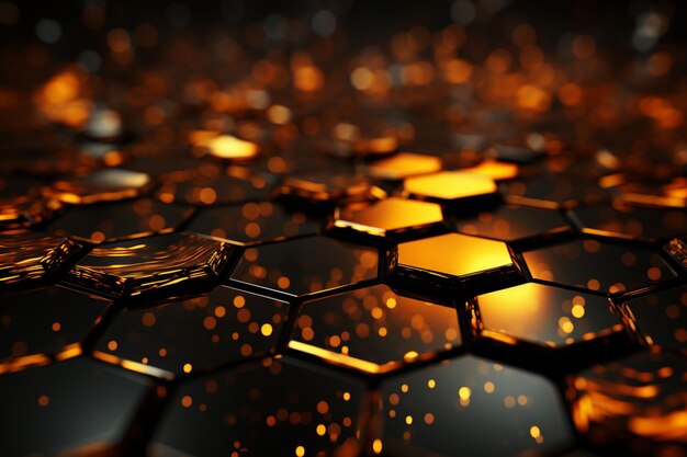 Abstract background scifi hexagons simple