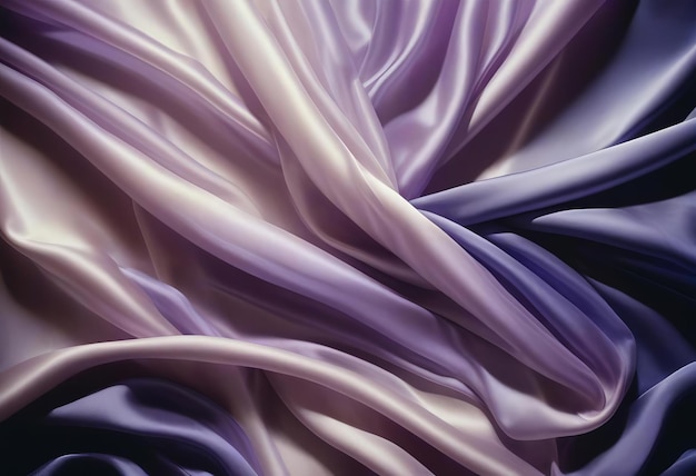 Photo abstract background of a semitransparent silk fabric of lilac color