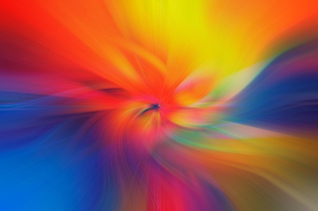 abstract background shape of multicolored flowers and waves