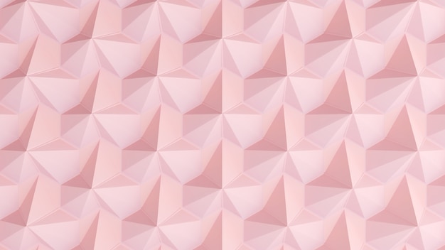 Abstract background soft pink triangle,geometric background,3d rendering