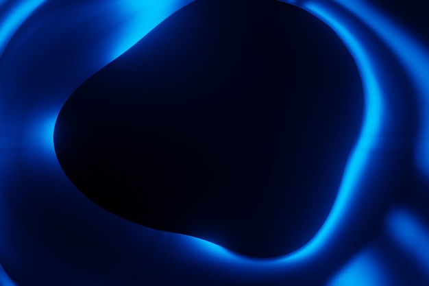 Abstract background of swirl concept with contrasting blue gradient, and spiral object rotated