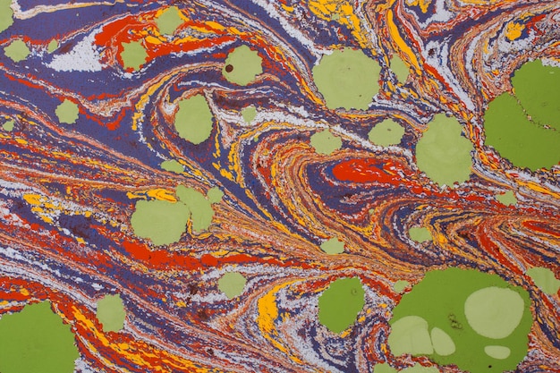 Abstract background texture with Ebru marbling painting with patterns