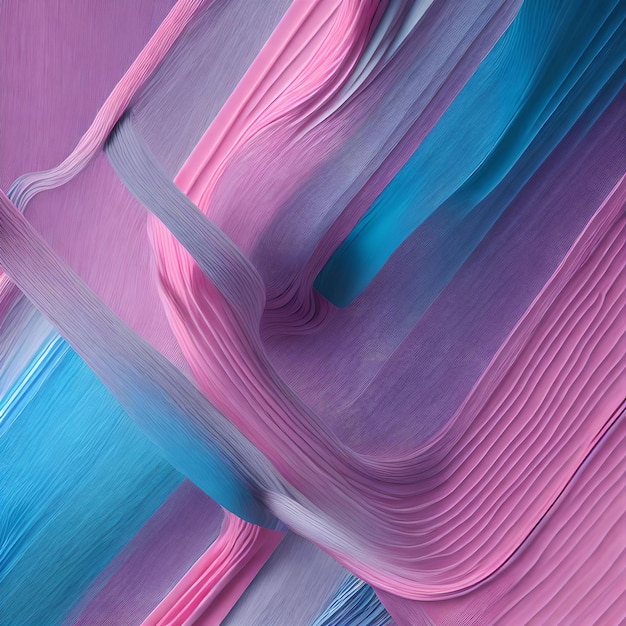 Abstract background twirling line with lighter pink and blue pastel generative art by AI