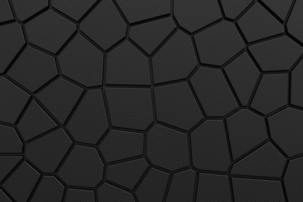 Abstract background of Voronoi texture 3D rendering