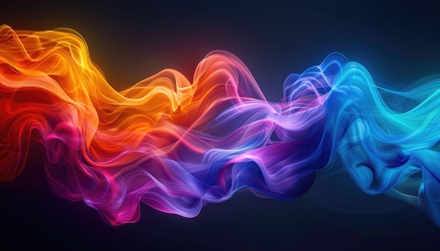 Photo abstract background wallpaper liquid water wave with colorful for wallpaper generate ai