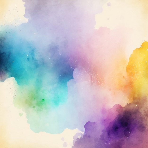 Abstract Background Watercolor Ink Pastel Bokeh Stars