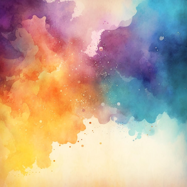 Abstract Background Watercolor Ink Pastel Bokeh Stars