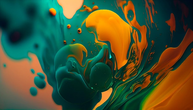 Abstract Background Watercolor Paint Liquid Fluid Texture For Graphic Design Generative AI