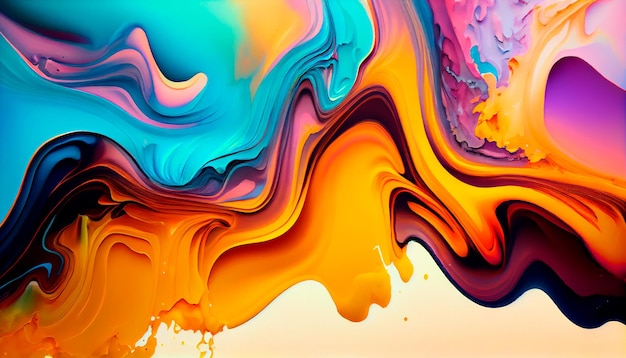 Abstract Background Watercolor Paint Liquid Fluid Texture For Graphic Design Generative AI