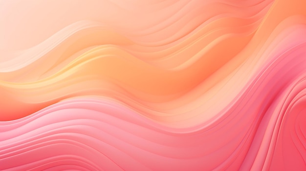 abstract background of a wavy pattern with a soft pastel color generative ai