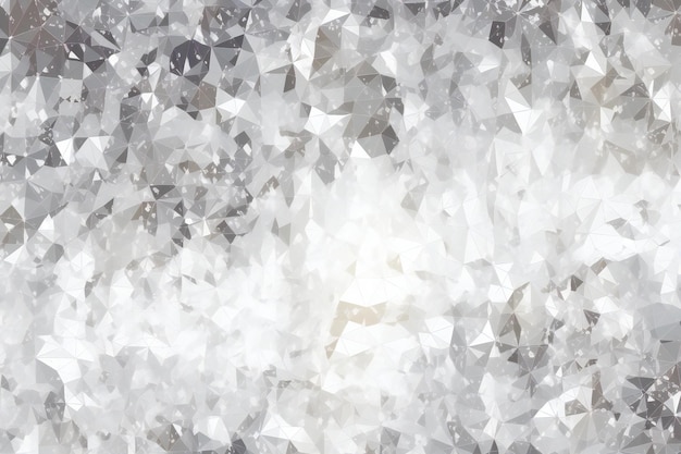 Abstract background of white crystals on a gray background