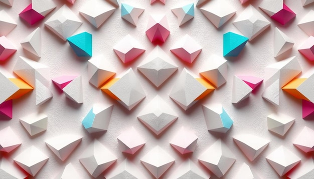 abstract background with 3d paper folding art