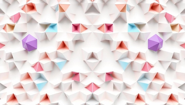 abstract background with 3d paper folding art