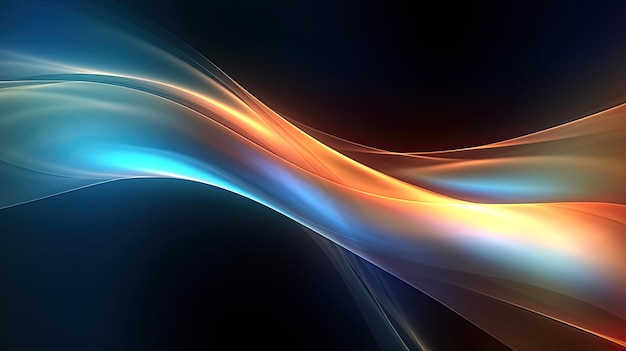 Abstract Background with 3D Wave Modern Business technology wave wallpaper Generative AI