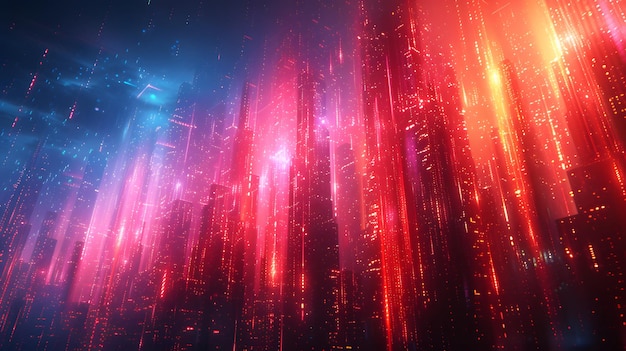 an abstract background with blue and red colors blade runner theme